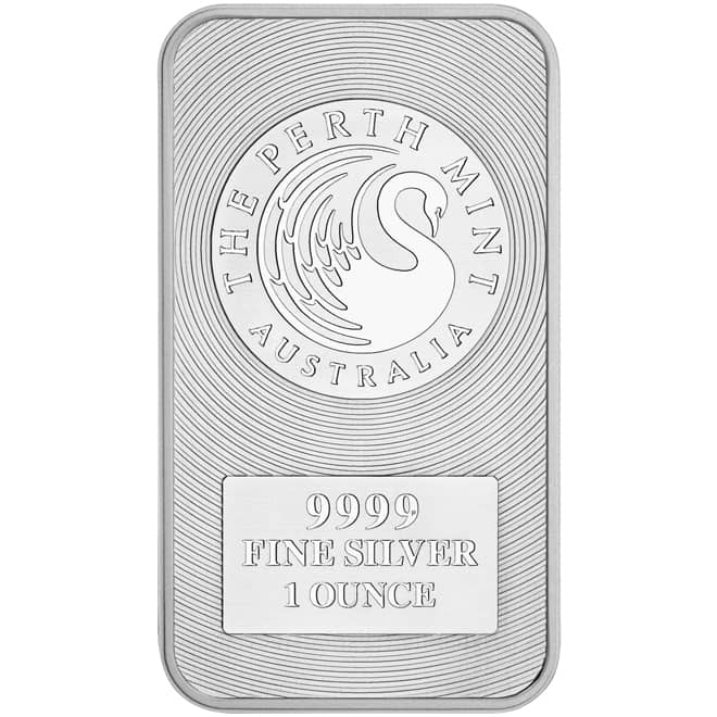Lingou argint Kangaroo 999.9 1 oz The Perth Mint Australia (fata)