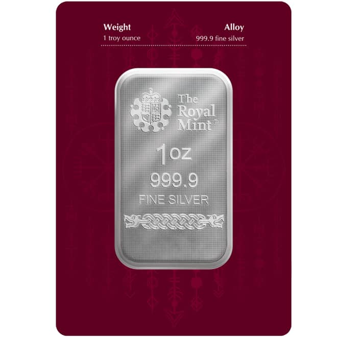 Lingou argint Odin (Zei Nordici) 1 oz 2024 Germania Mint (spate)