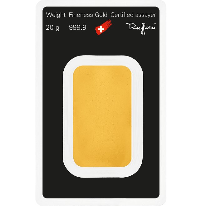 Spate lingou aur 20 grame Argor-Heraeus 999.9 Elvetia