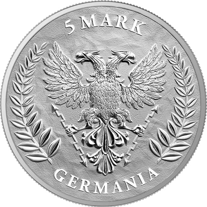 Avers moneda argint Germania 2024 1 oz
