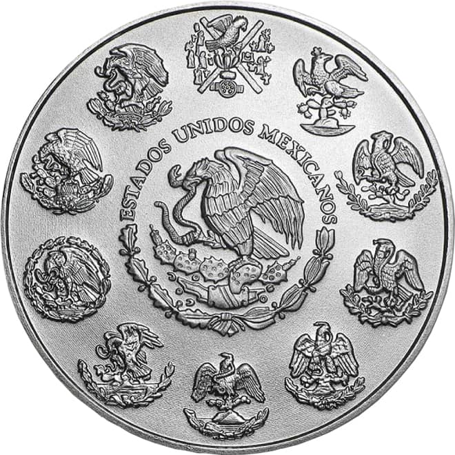 Avers moneda argint Libertad Mexic 1 oz 2024