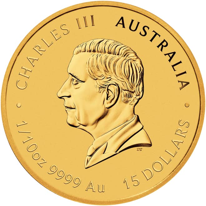 Avers moneda aur Anul Calului (Lunar III Horse) 1/10 oz 2026 Australia