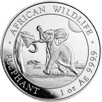 Moneda argint 1 oz Elefant Somalez (Somali Elephant) Somalia 2024