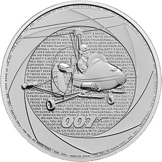 Moneda argint 007 Bond of the 1960 Marea Britanie 1 oz 2024
