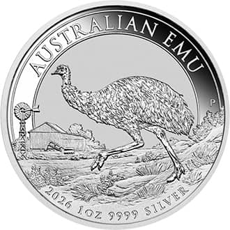 Moneda argint Emu Australian 2026 1 oz Australia