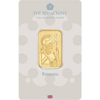 Lingou aur 20 grame The Royal Mint Britannia 999.9 Marea Britanie